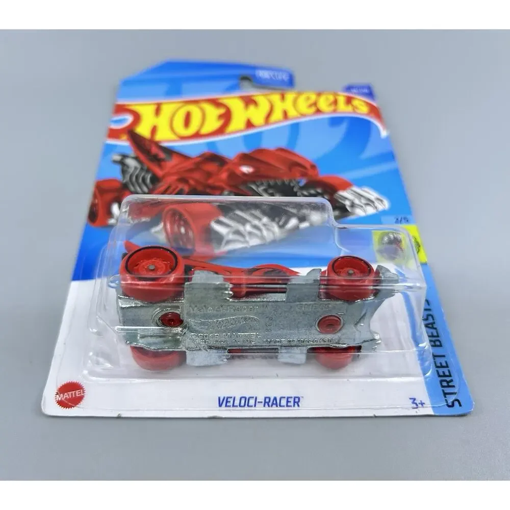 Hot Wheels VELOCI-RACER Red Street Beasts 2/5 Diecast 39/250 Mattel 1:64 NOC